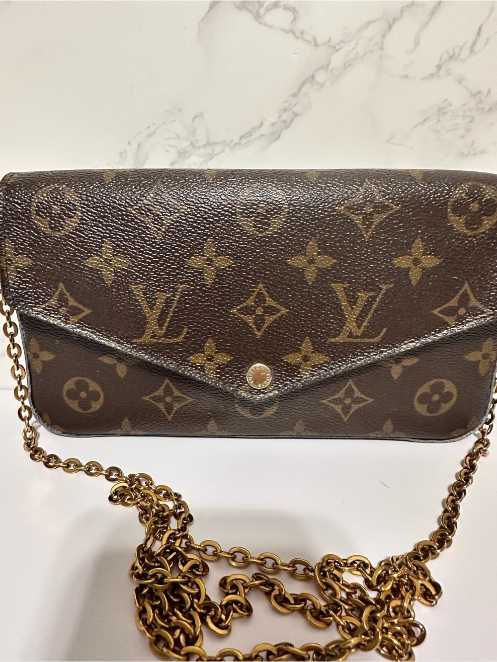 LOUIS VUITTON ❤️🌟MI0156 MONOGRAM POCHETTE FELICIE BAG ⭐️